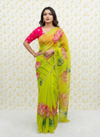 Soft Tabby Floral Print Saree