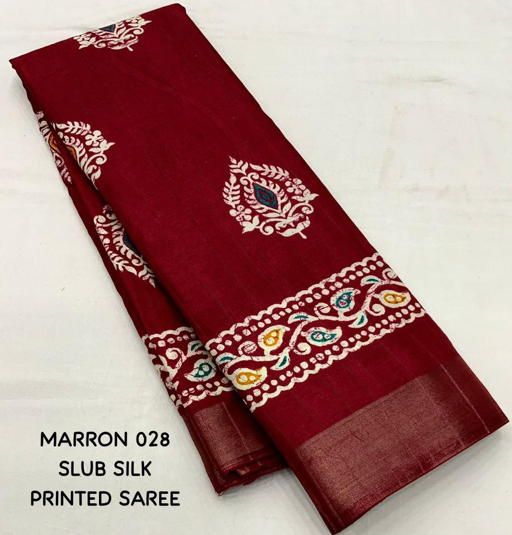 PRINED SAREE BEAUTIFUL COLOR