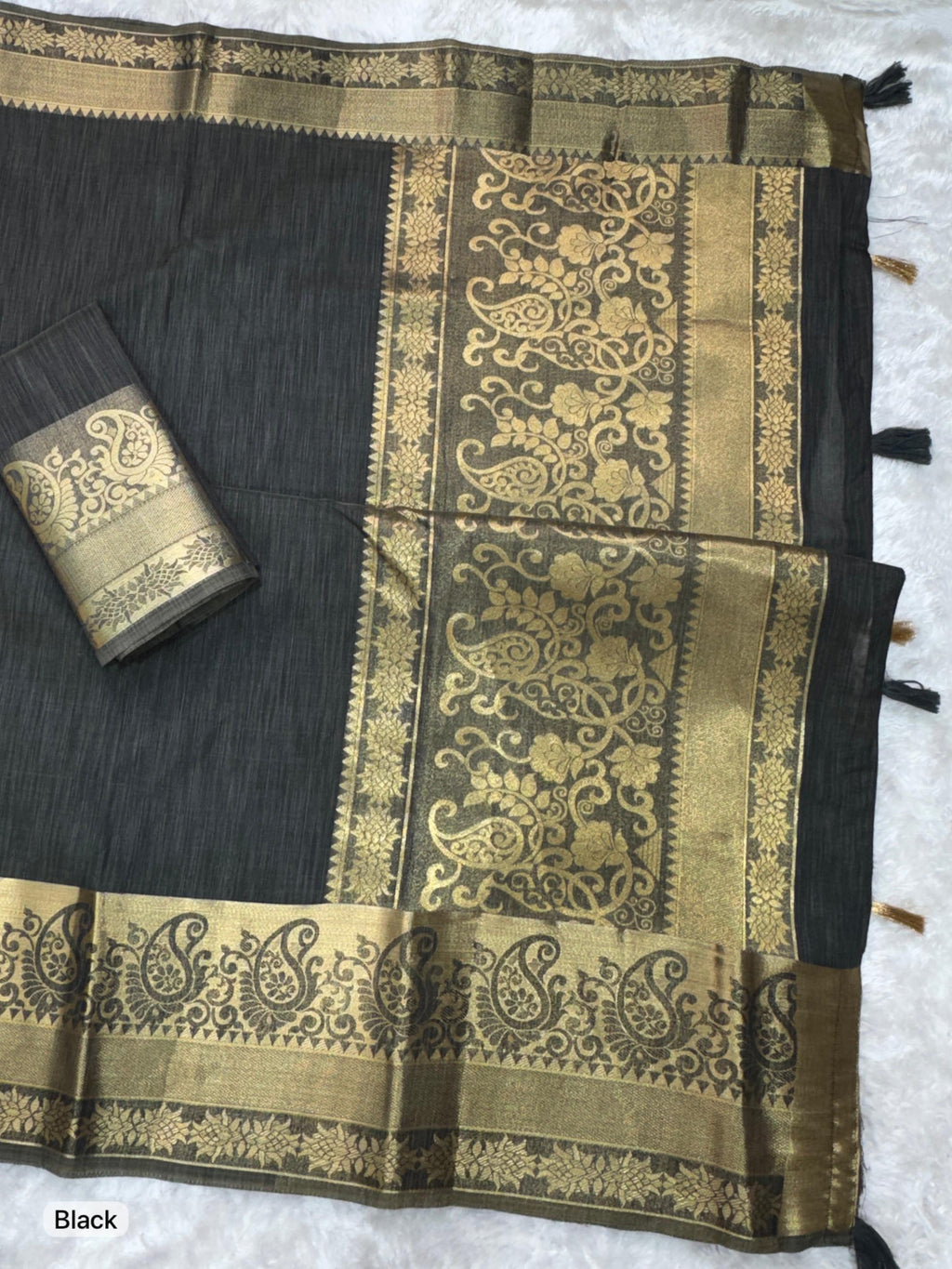 Zari Weaving Jacquard Assam Silk Saree