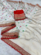 DURGA POOJA SPECIAL PURE KHADHI SAREE