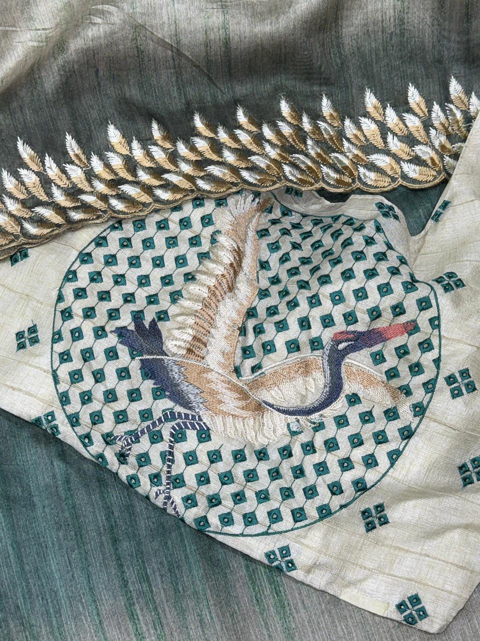 TISSUE SAREE MULTI COLOR