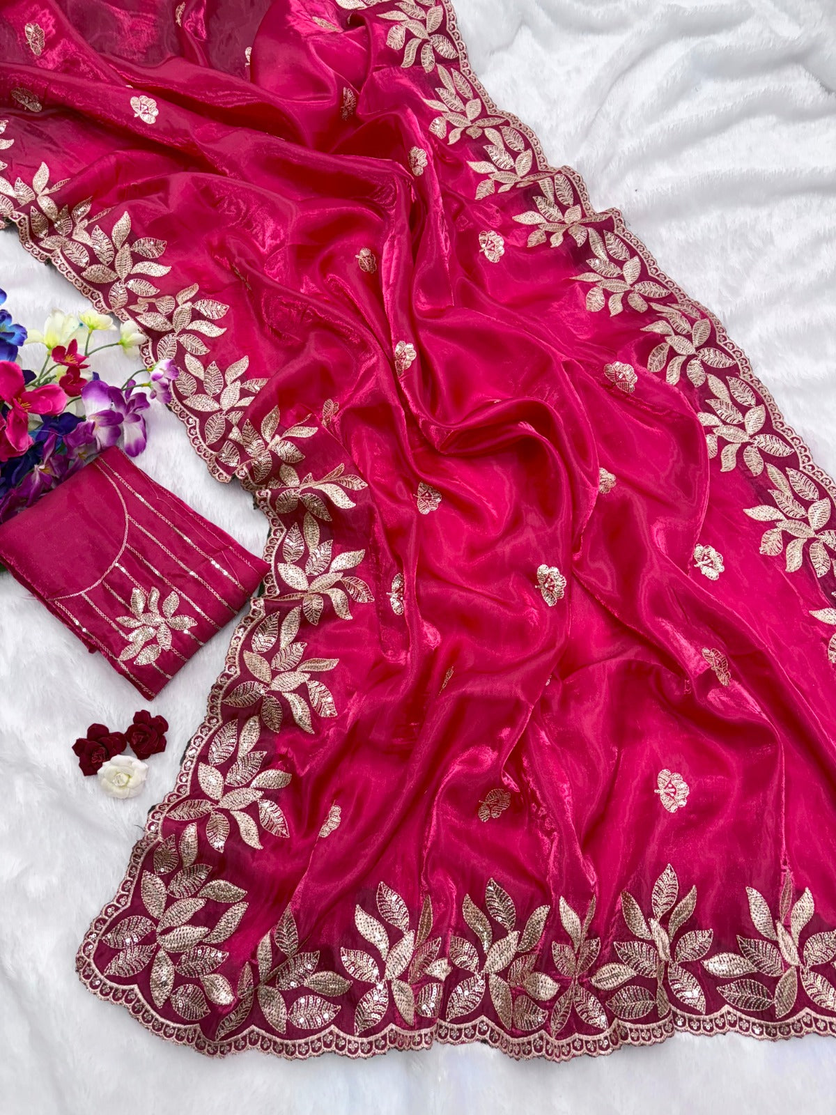 Soft JimmiChoo Silk Saree