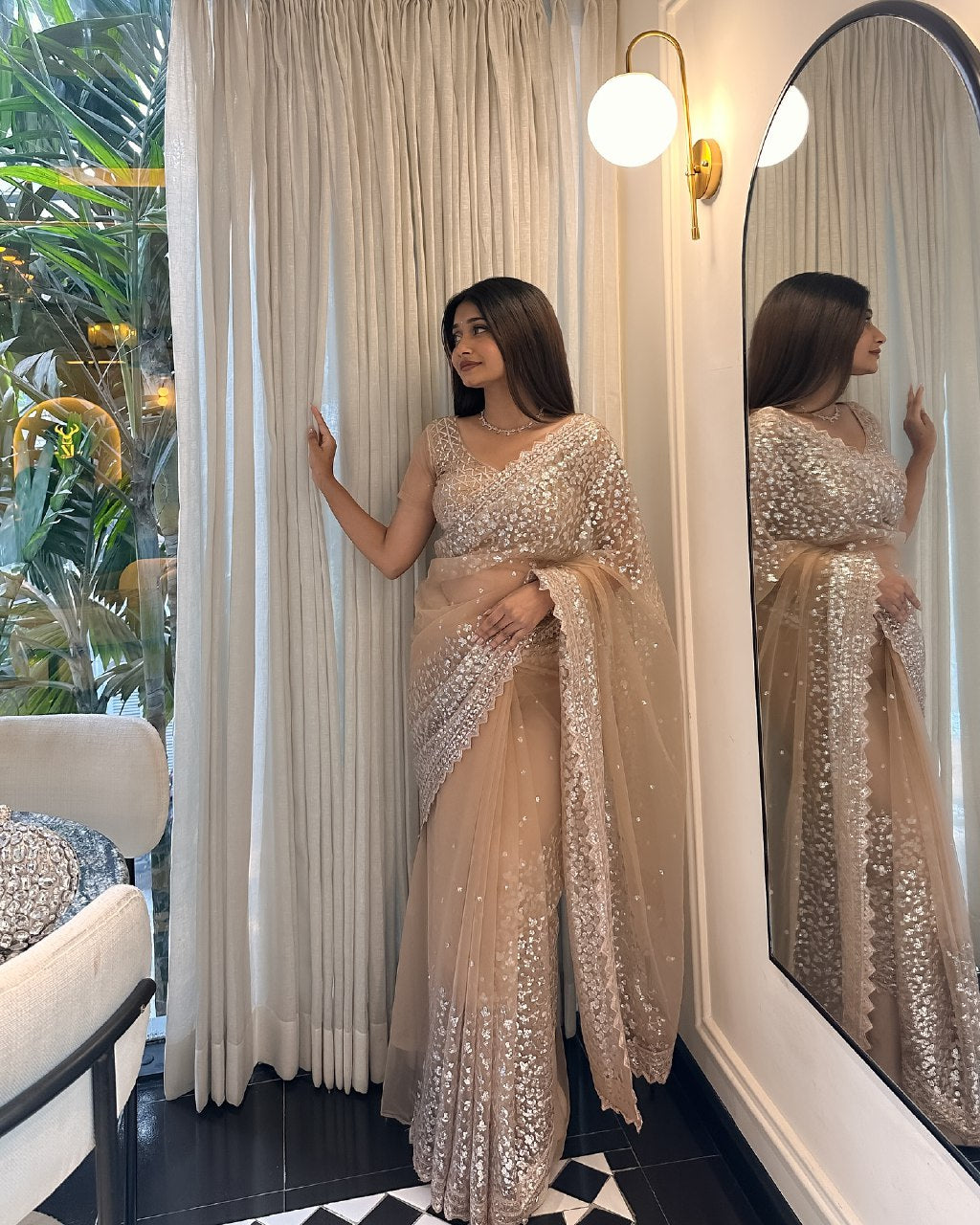 Premium Butterfly Net Embellished