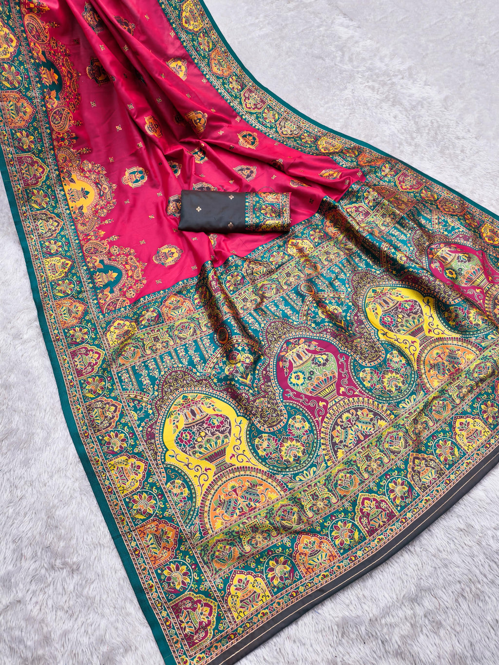 Stunning Pashmina Paithani Silk Saree