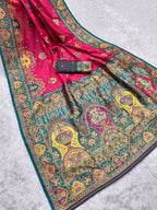 Stunning Pashmina Paithani Silk Saree