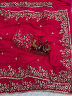 Frendy Chiffon Beautiful Sequence Saree Multicolore