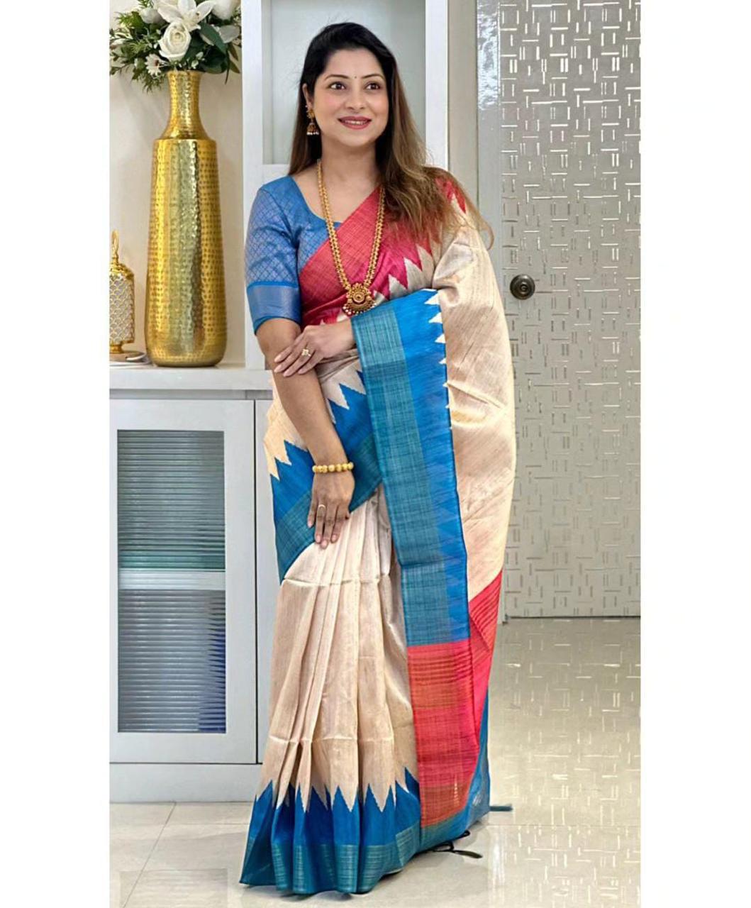 Dola Tussar Silk Sarees