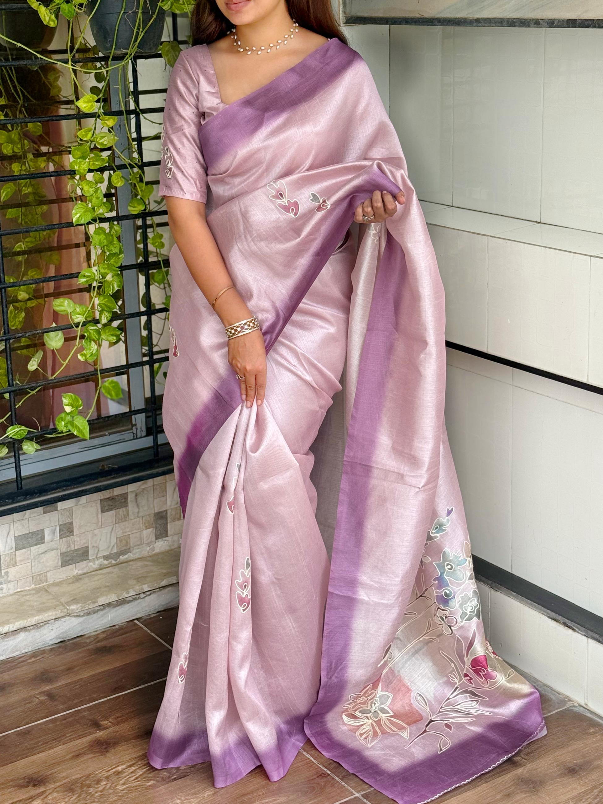 Linen Cotton Saree
