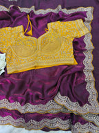 Premium space Silk Sabyasachi Inspired Saree