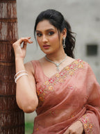 Party Wear Soft Twill Net Saree