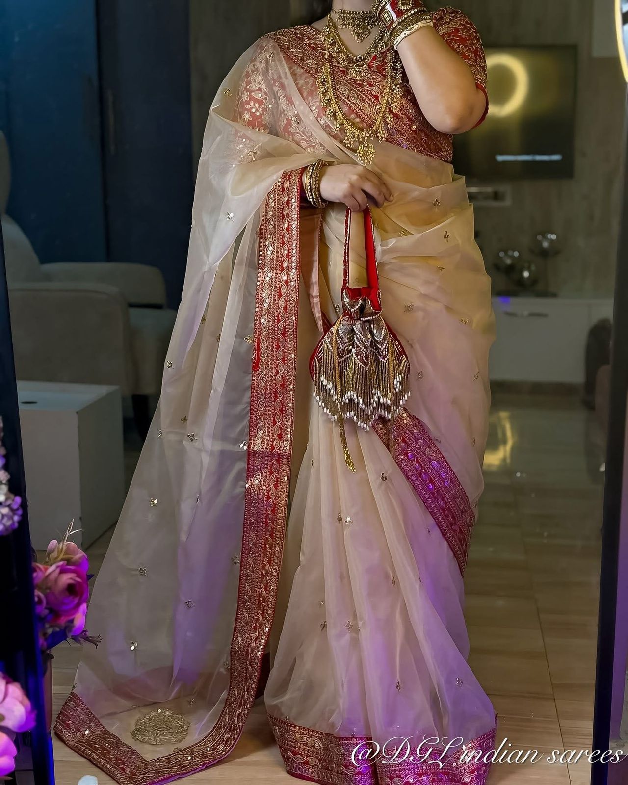 Heavy Soft Organza Wedding Saree
