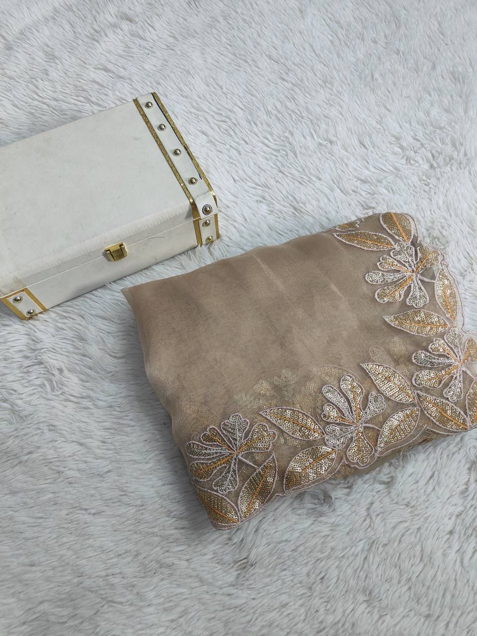 Sindhur Organza Silk Saree