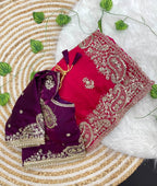 Very soft nd Elegant Rich look Fendy Sartin saree