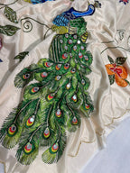 Handwork Elegance & Digital Print Saree