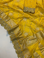 Pure Crepe Khadi Silk Pattu Saree