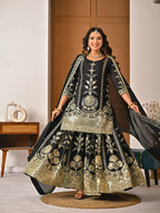 Heavy Vichitra Silk Material Top Plazzo
