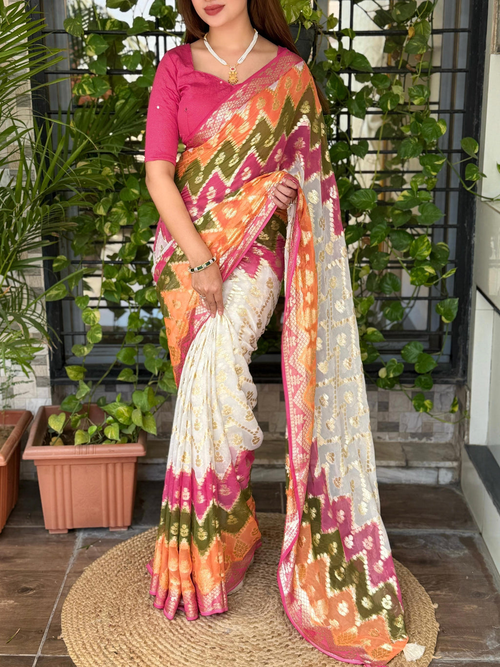 Viscose Georgette Saree