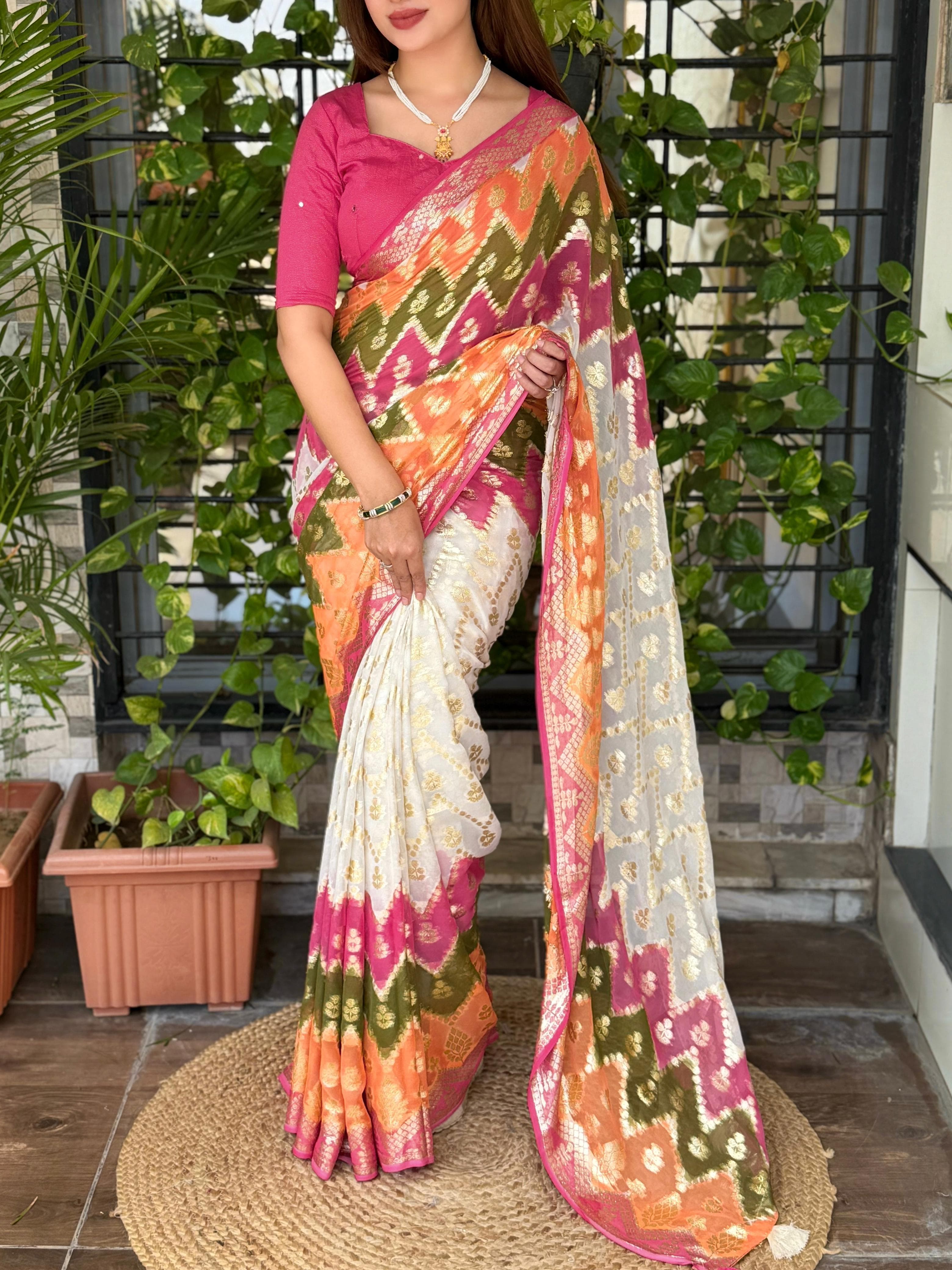 Viscose Georgette Saree