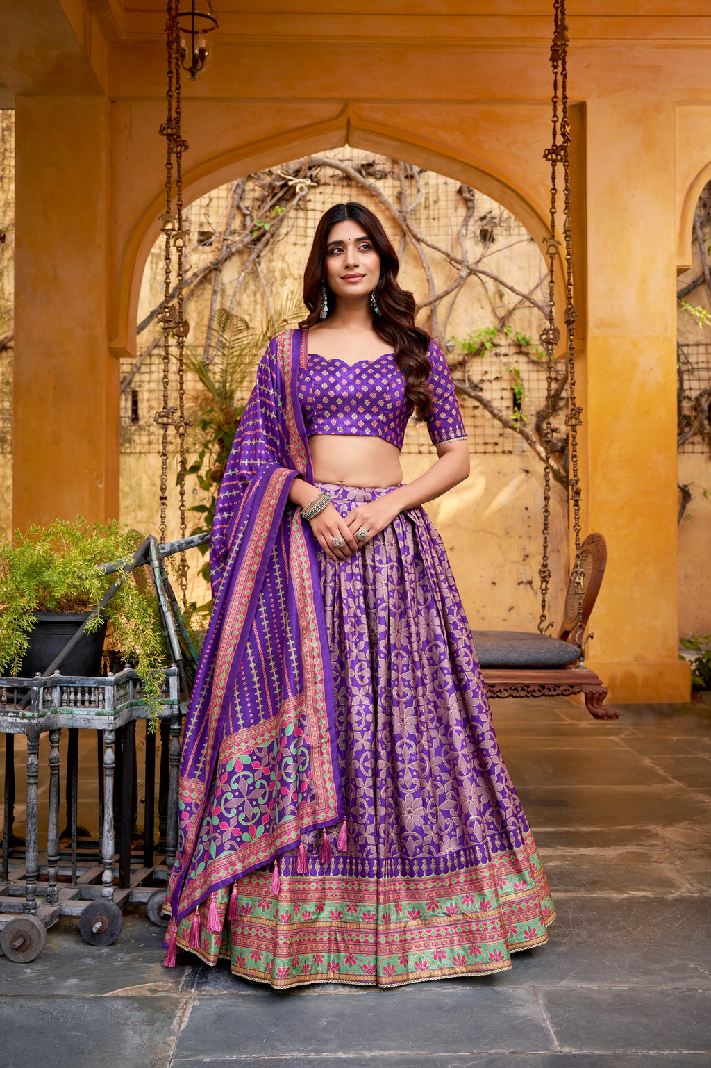 Festival Special Tasar Silk Lahenga Choli