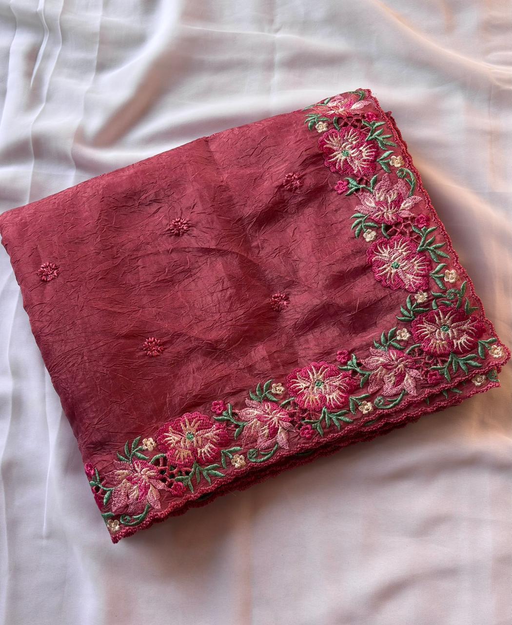 Wedding Seasons Pure Crush Saree