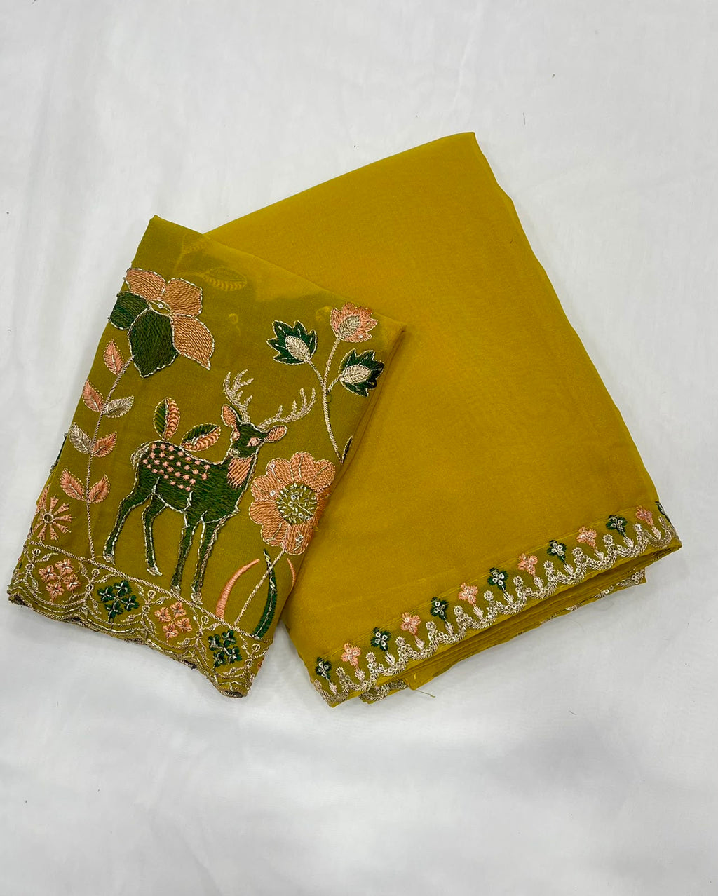 Rangoli Silk Multi Emrodairy Saree