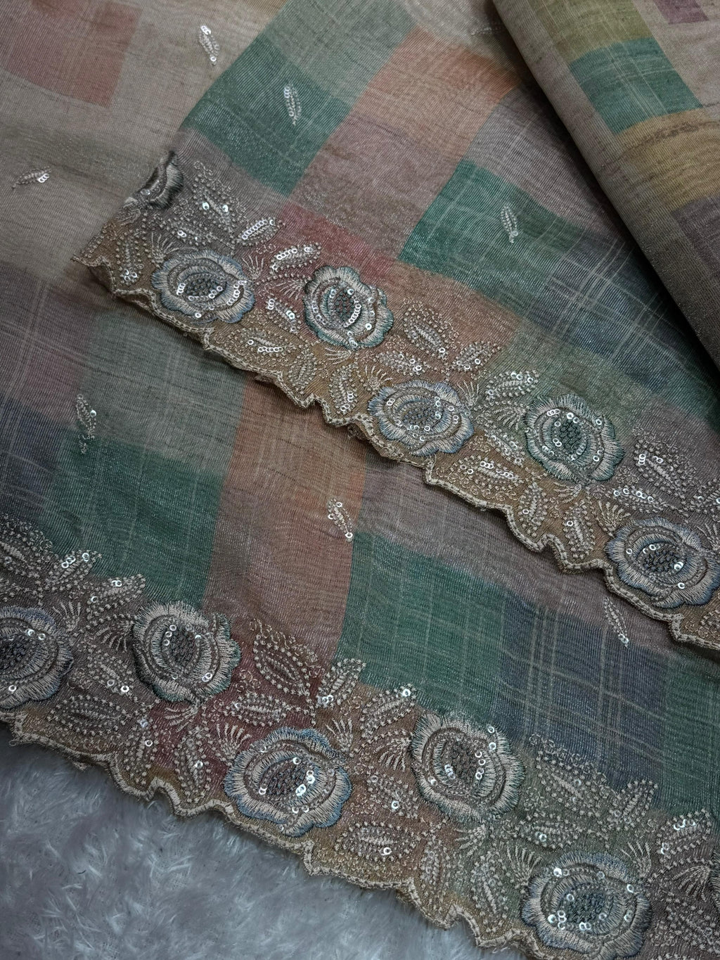 MariGold Glass Organza Saree