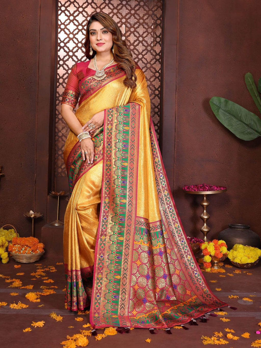 Premium Pure Banarasi Tissue Silk Sarees