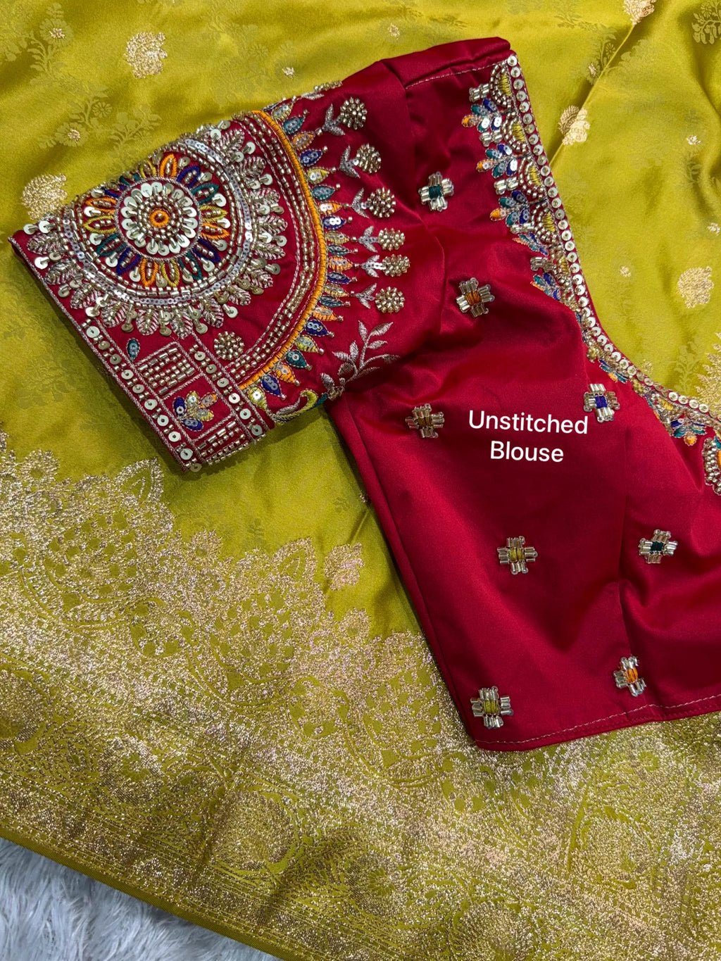 Banarasi Satin Silk Wedding Saree