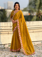 Wedding Seasons Pure Crush Saree