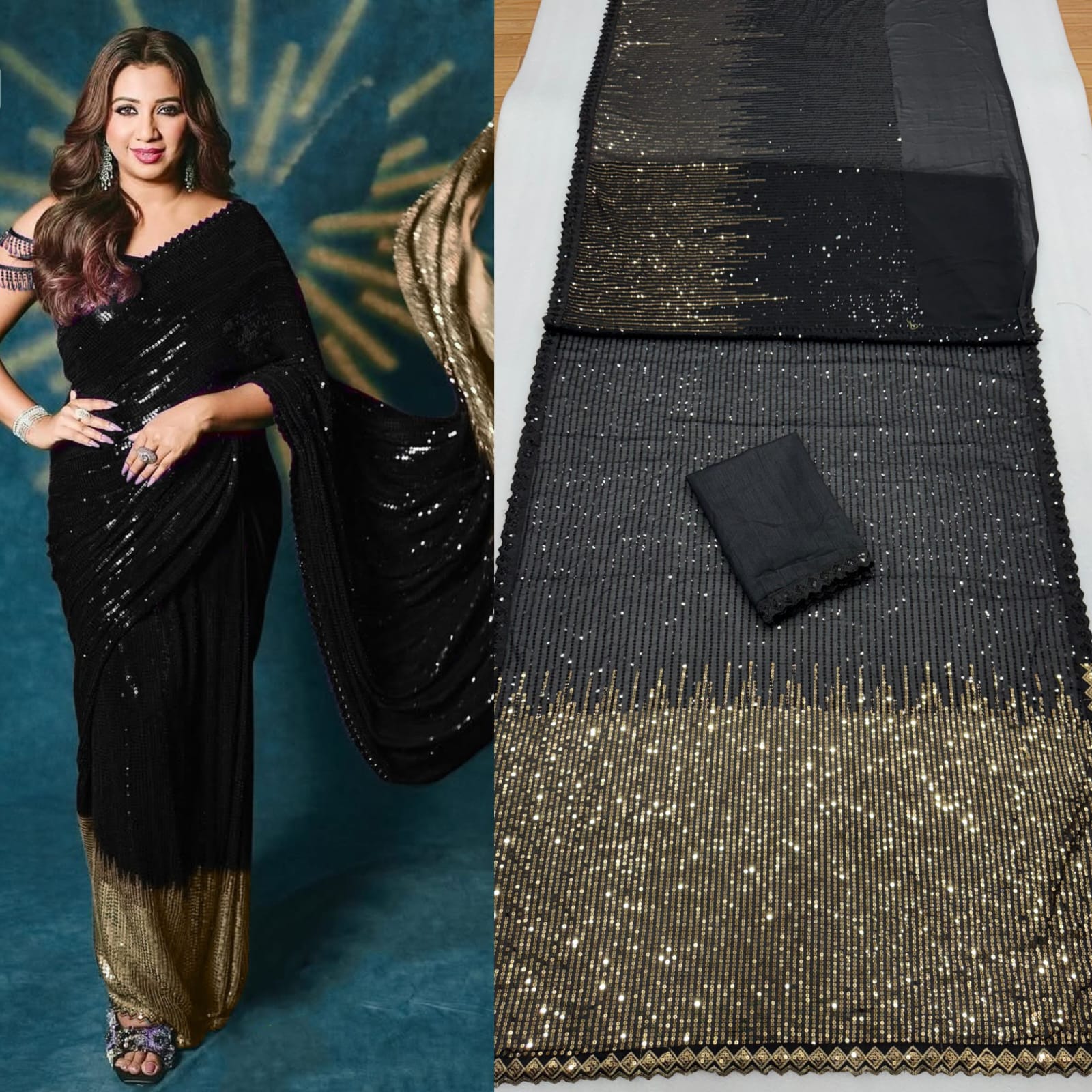 SEQUINS DESIGN SAREE