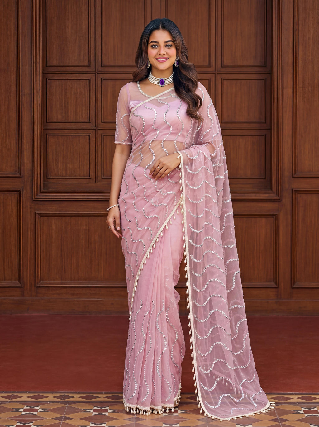 Wedding Perfect Net Saree