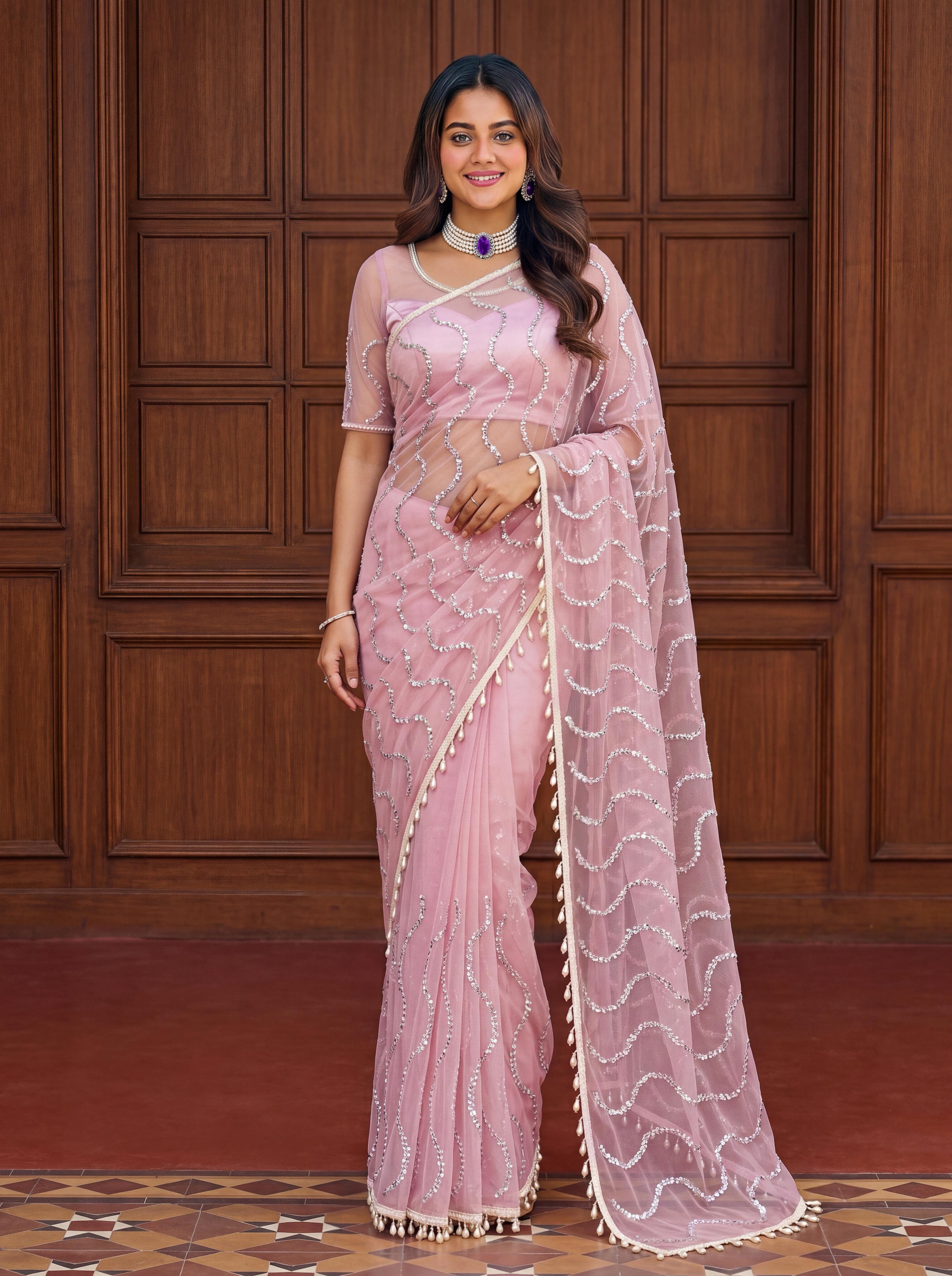 Wedding Perfect Net Saree