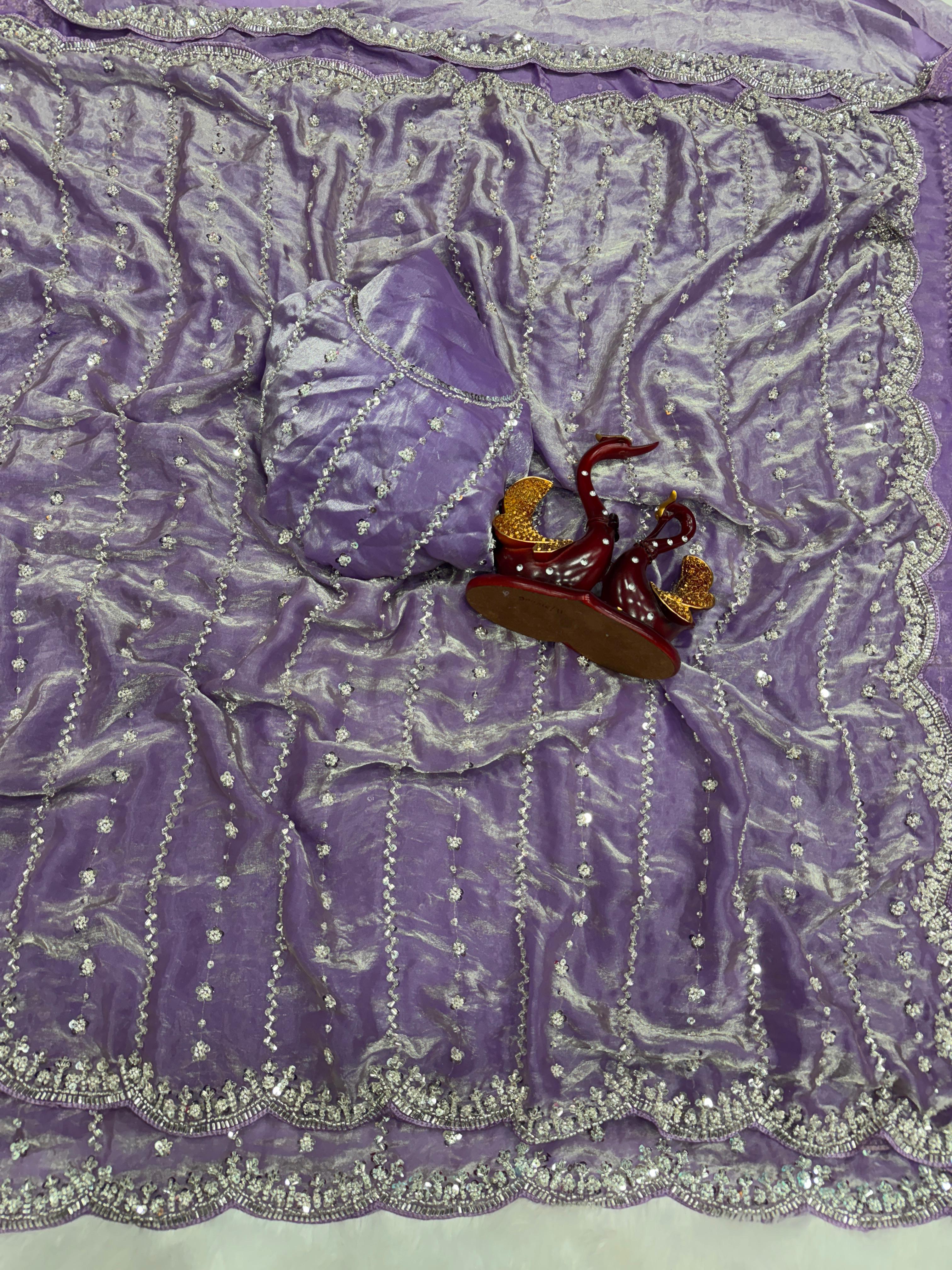 Wedding Perfect Soft Space Silk Saree