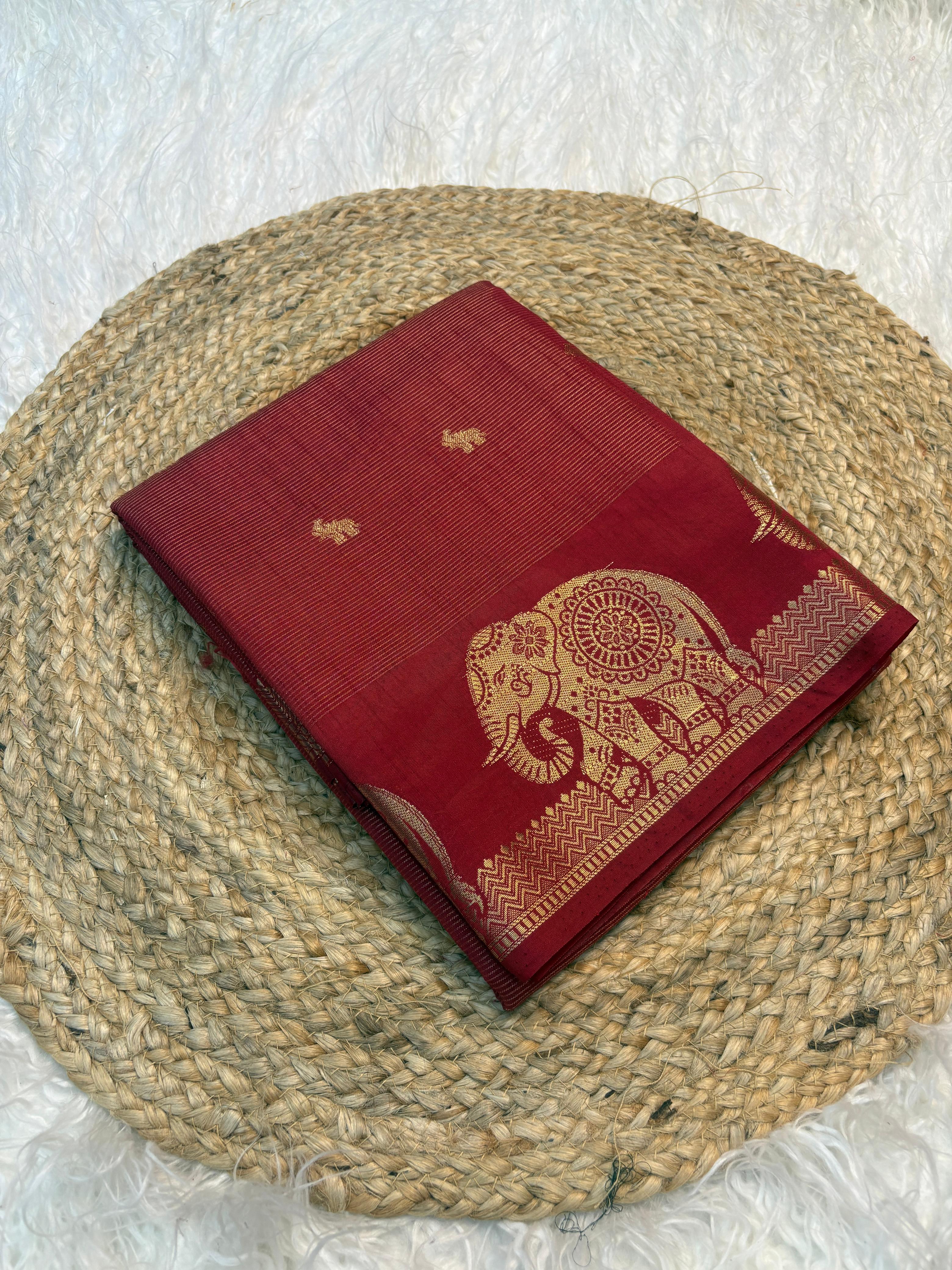 Elephant Chakra saree