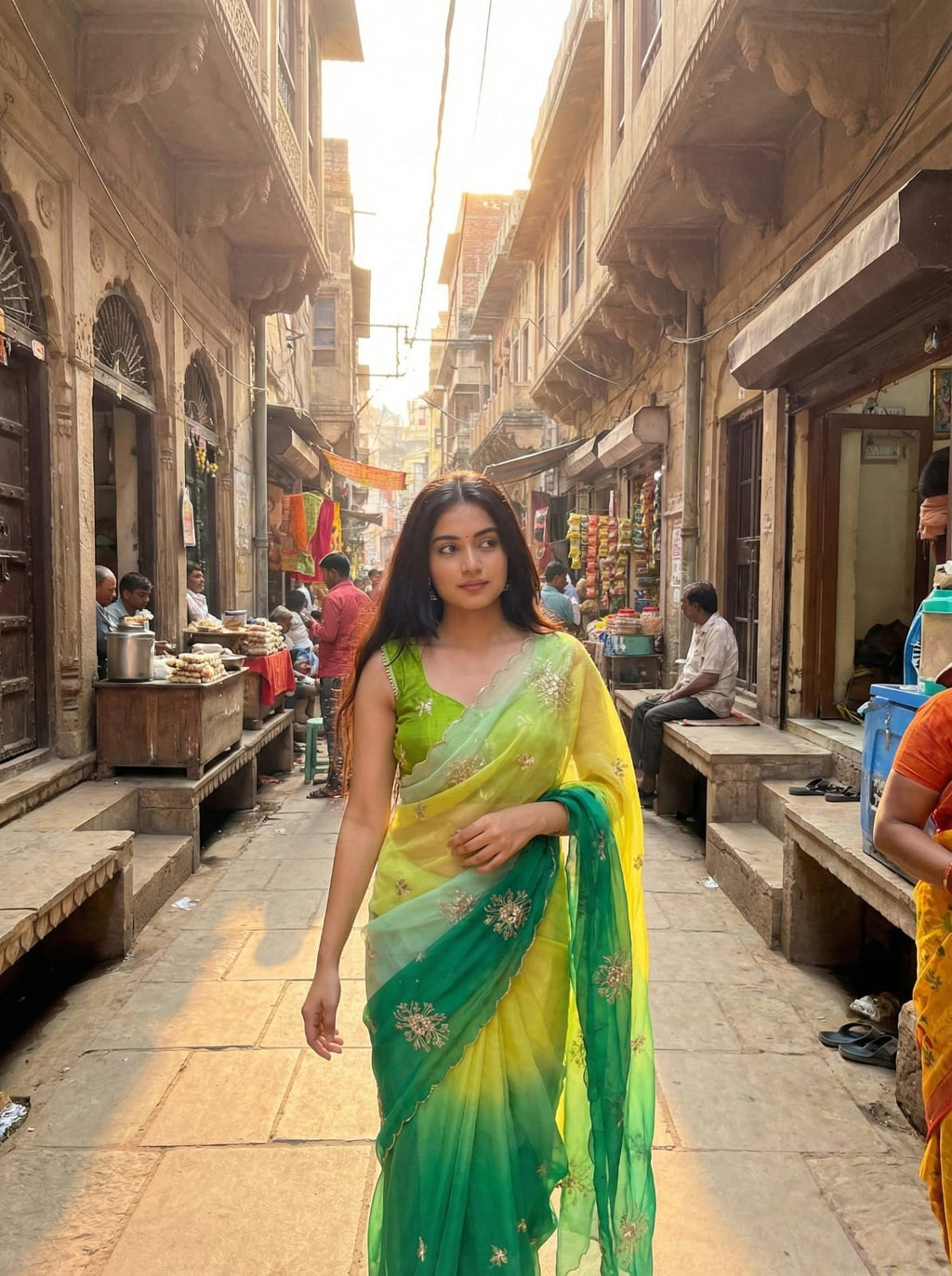 Teby Peding 2d Color Saree