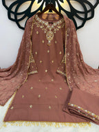 Heavy Faux Georgette Top Dupptta Set