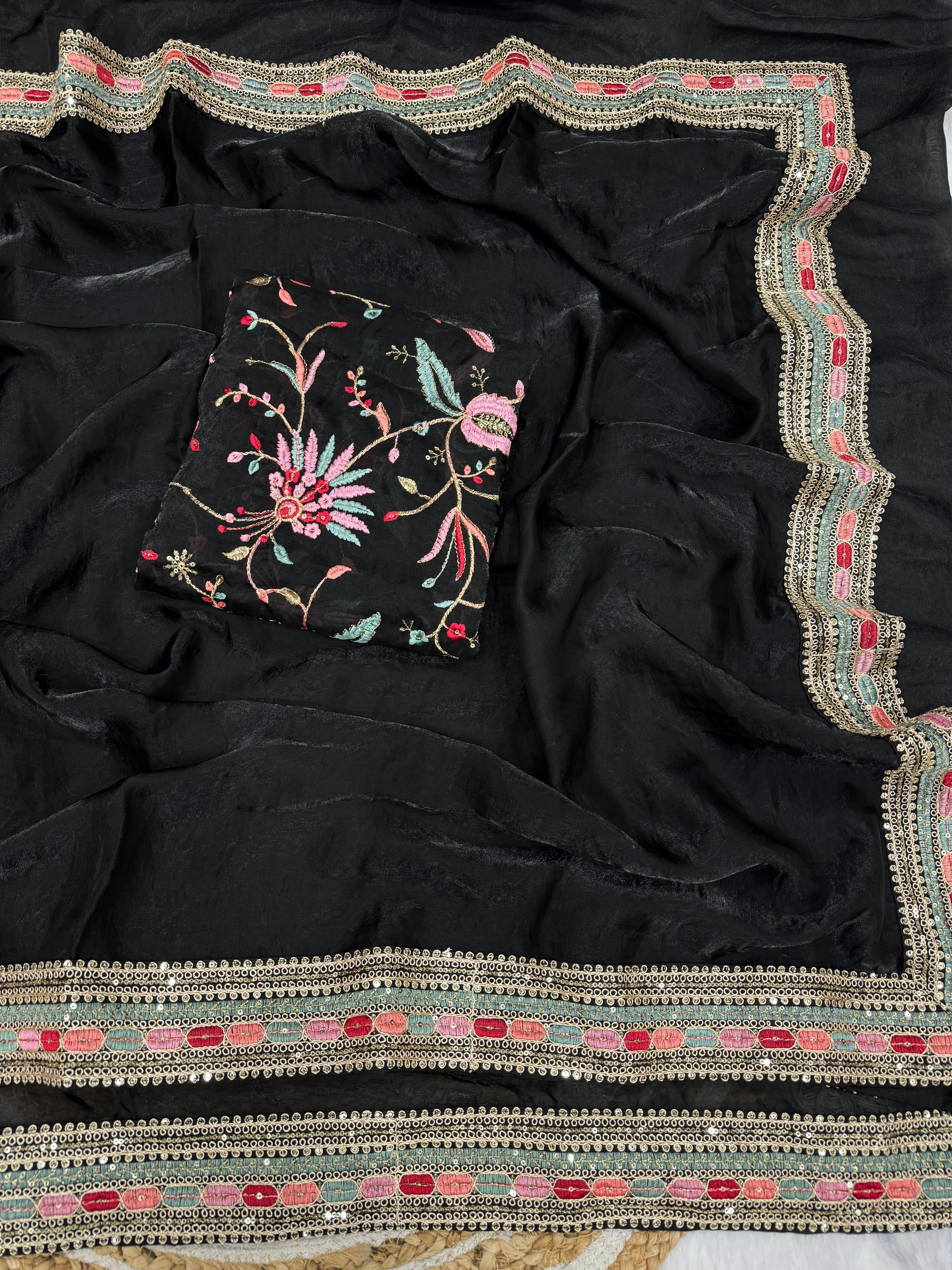 Pure space silk saree