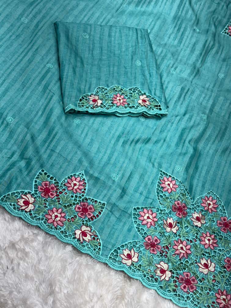 Ishwari Cotton Tusser Saree