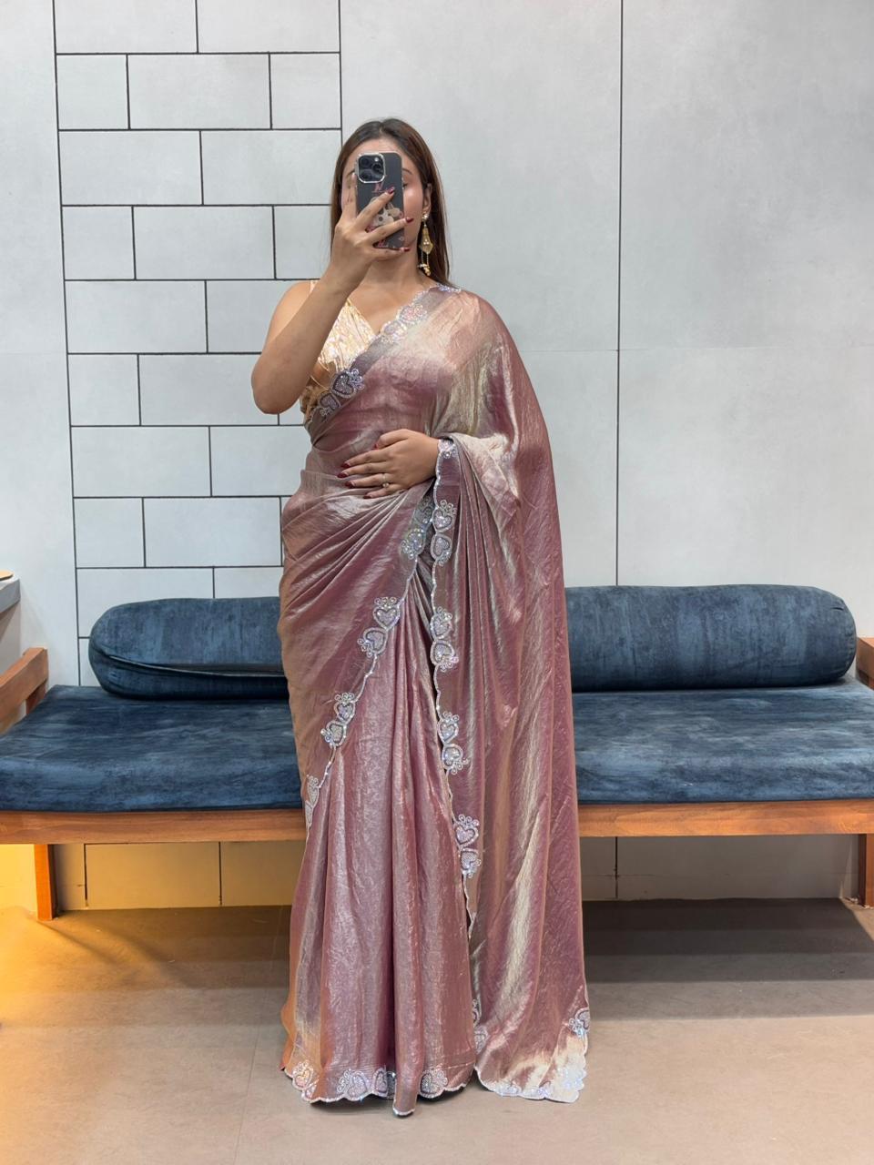 RICH SOFT SPACE SILK SAREE