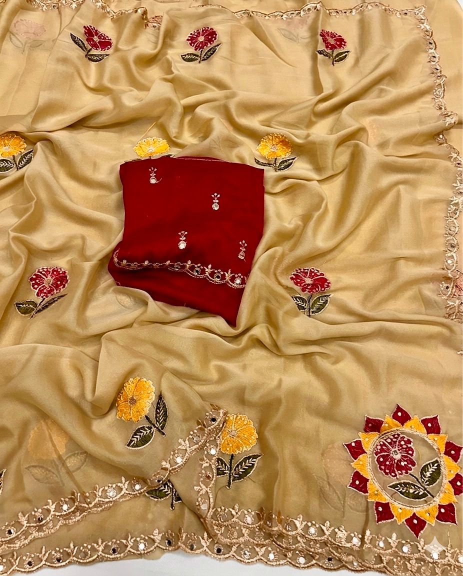 Rangoli tissue Saree