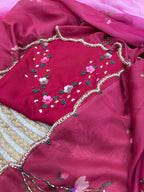 Soft Tebby Silk Pink Saree