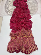 Mirror Work Treding Satin Saree