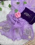 Pure soft nd elegant Shimmer silk saree