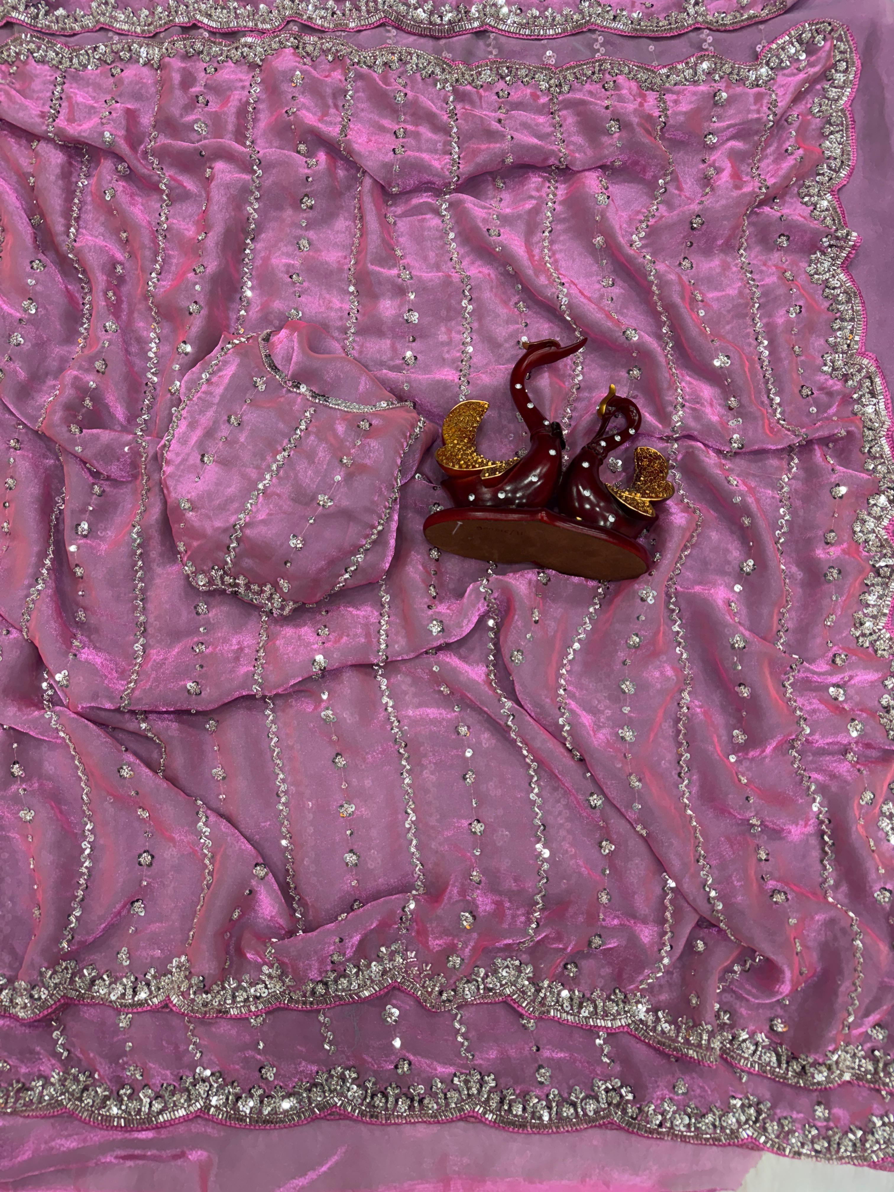 Wedding Perfect Soft Space Silk Saree