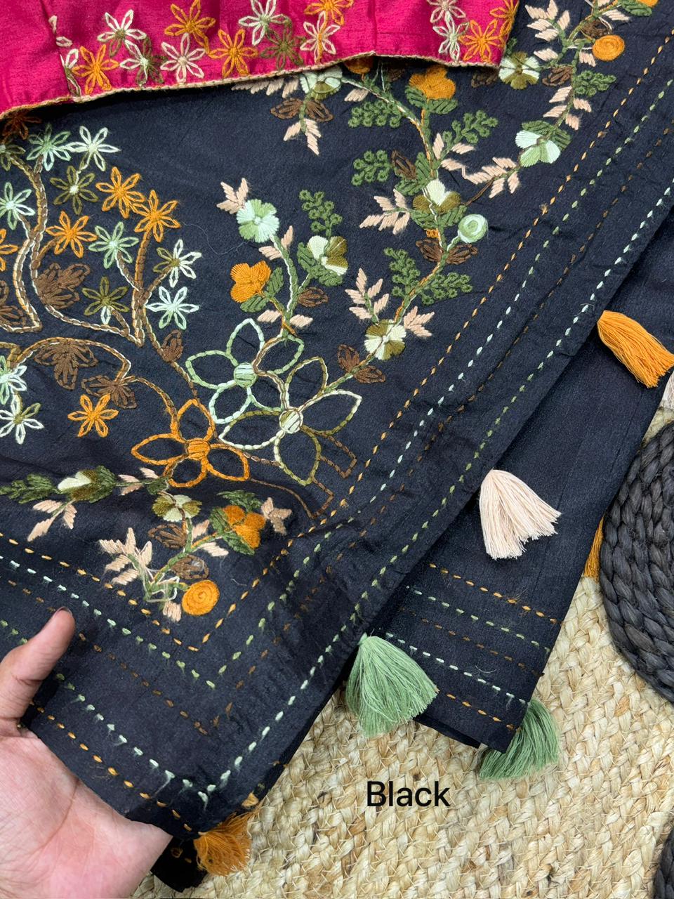 Mishti Doi Tusser Cotton Saree