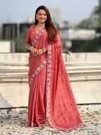 Wedding Seasons Pure Crush Saree