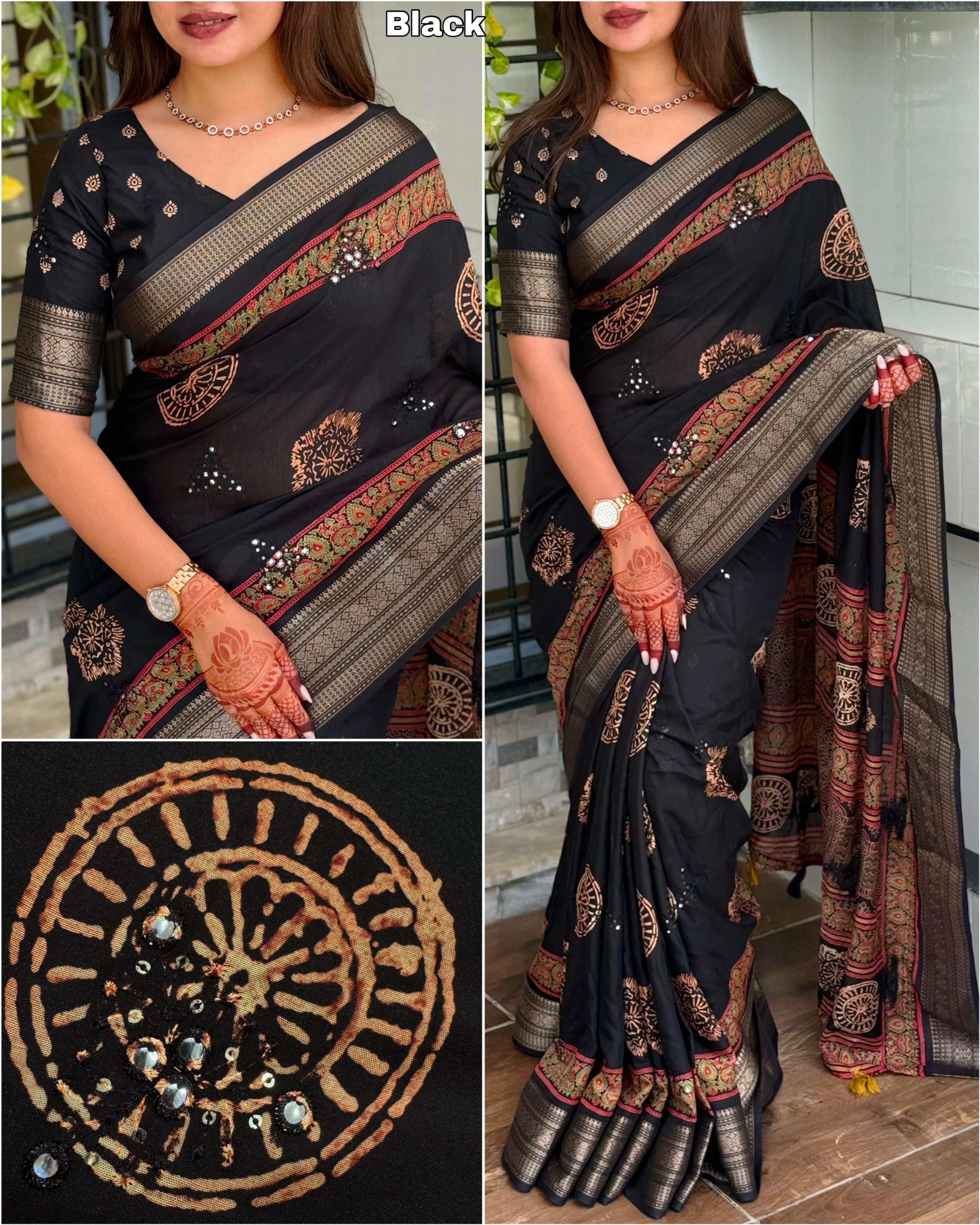 Saree-pure mul cotton