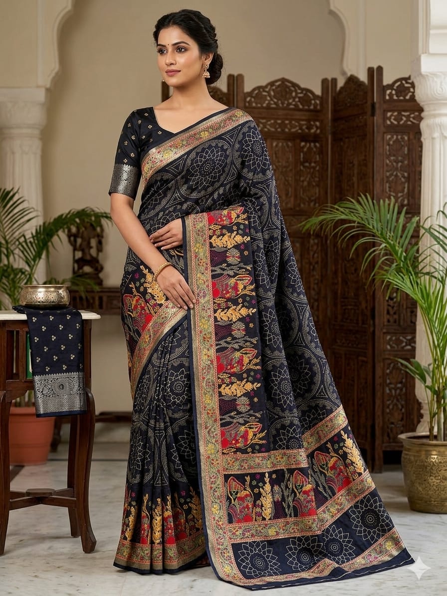 Heavy marshmellow blooming Saree