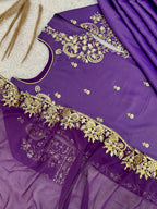 PURE ROMAN SHIMMER SILK SUIT