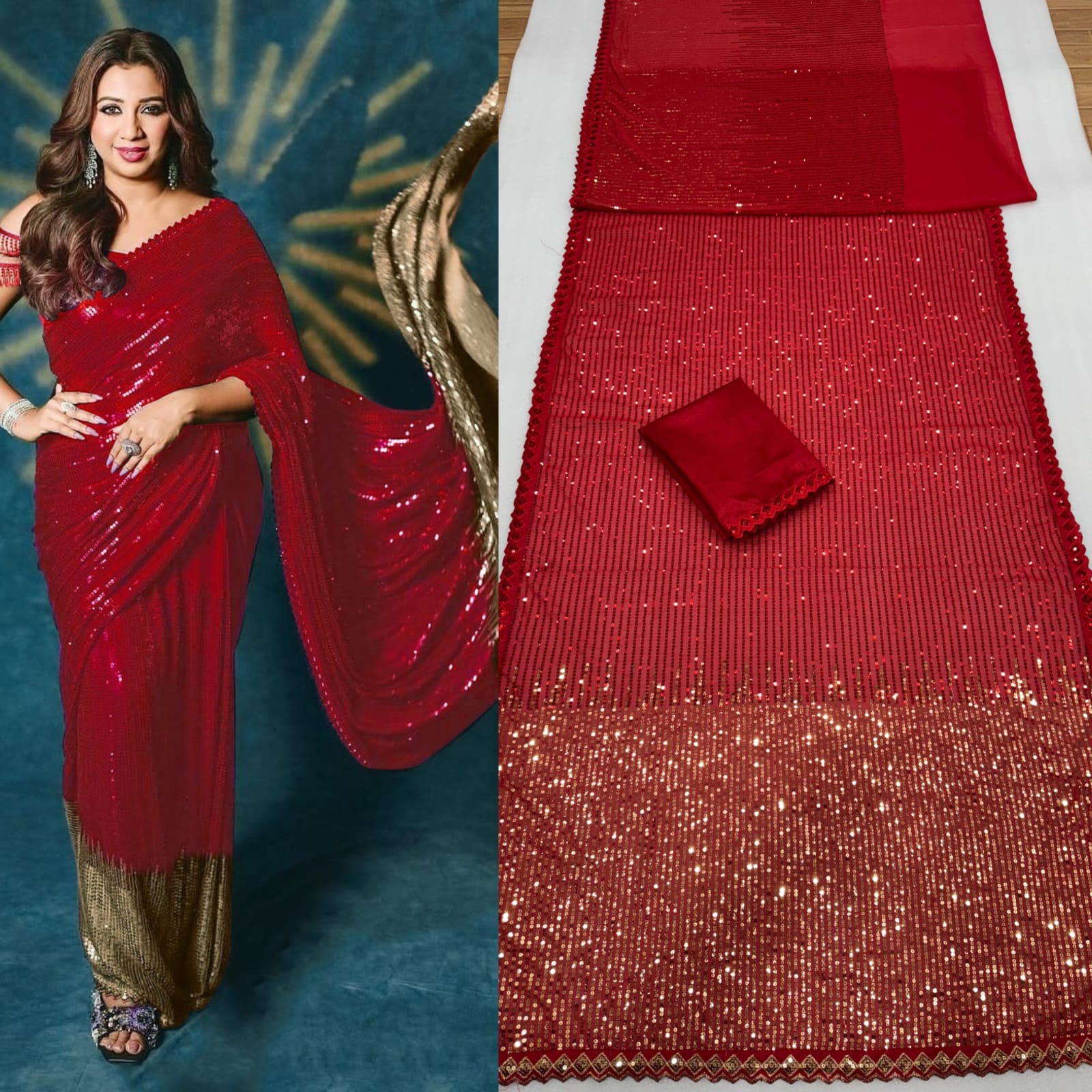 SEQUINS DESIGN SAREE